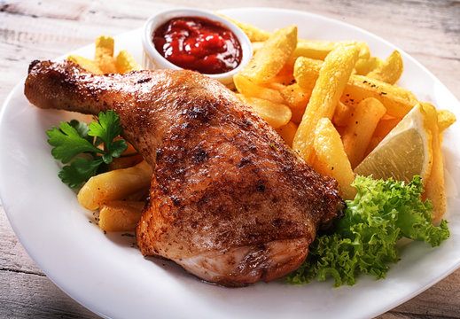 Chicken Nuggets and Chips